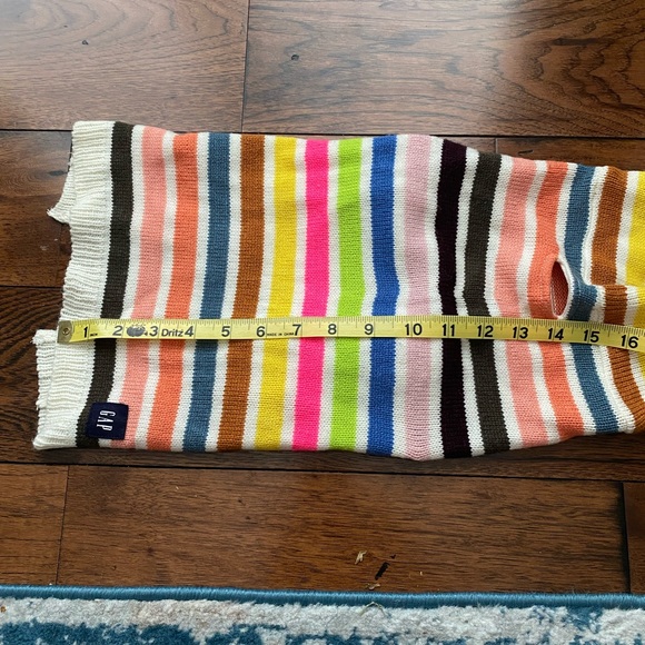 GAP Dog Multi-Colored Striped Sweater with matching owner hat- EC - Picture 5 of 8
